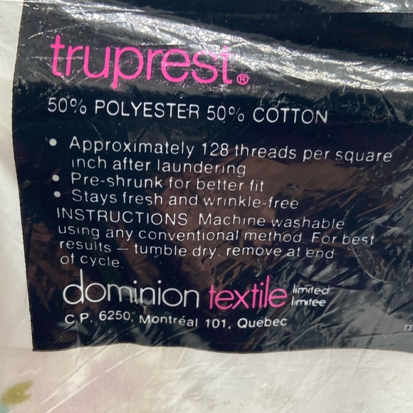 Vintage Tex-Made Truprest Yellow Roses Floral Double Full Flat Sheet 81 x 100 - Picture 5 of 6